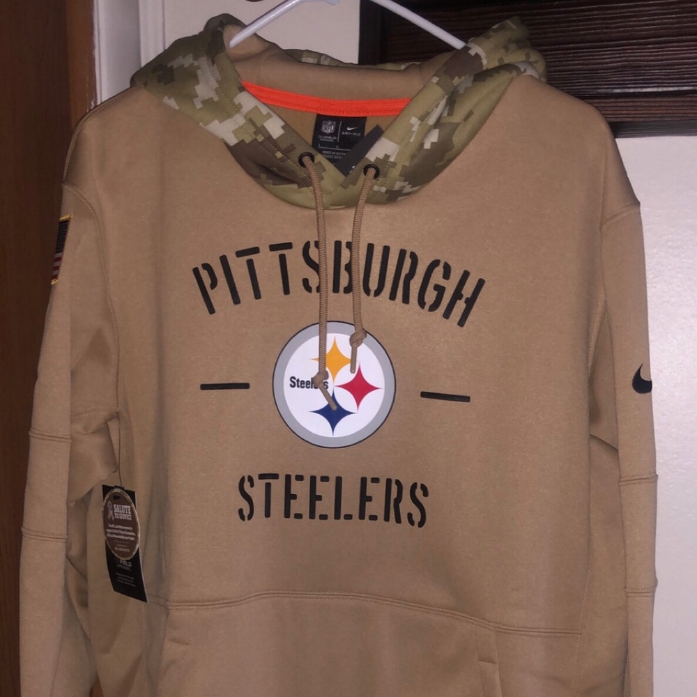 NWT Nike Salute to Service Steelers Hoodie